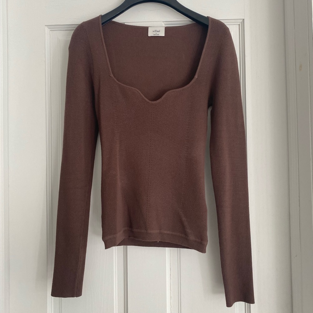 Aritzia Tuscany Sweater in Brown
